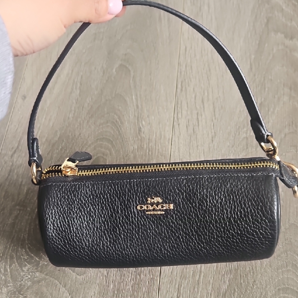 Coach Nolita Mini Black Barrel Bag